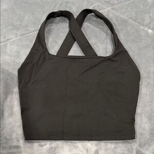 Women's Black Cross-Back Bralette